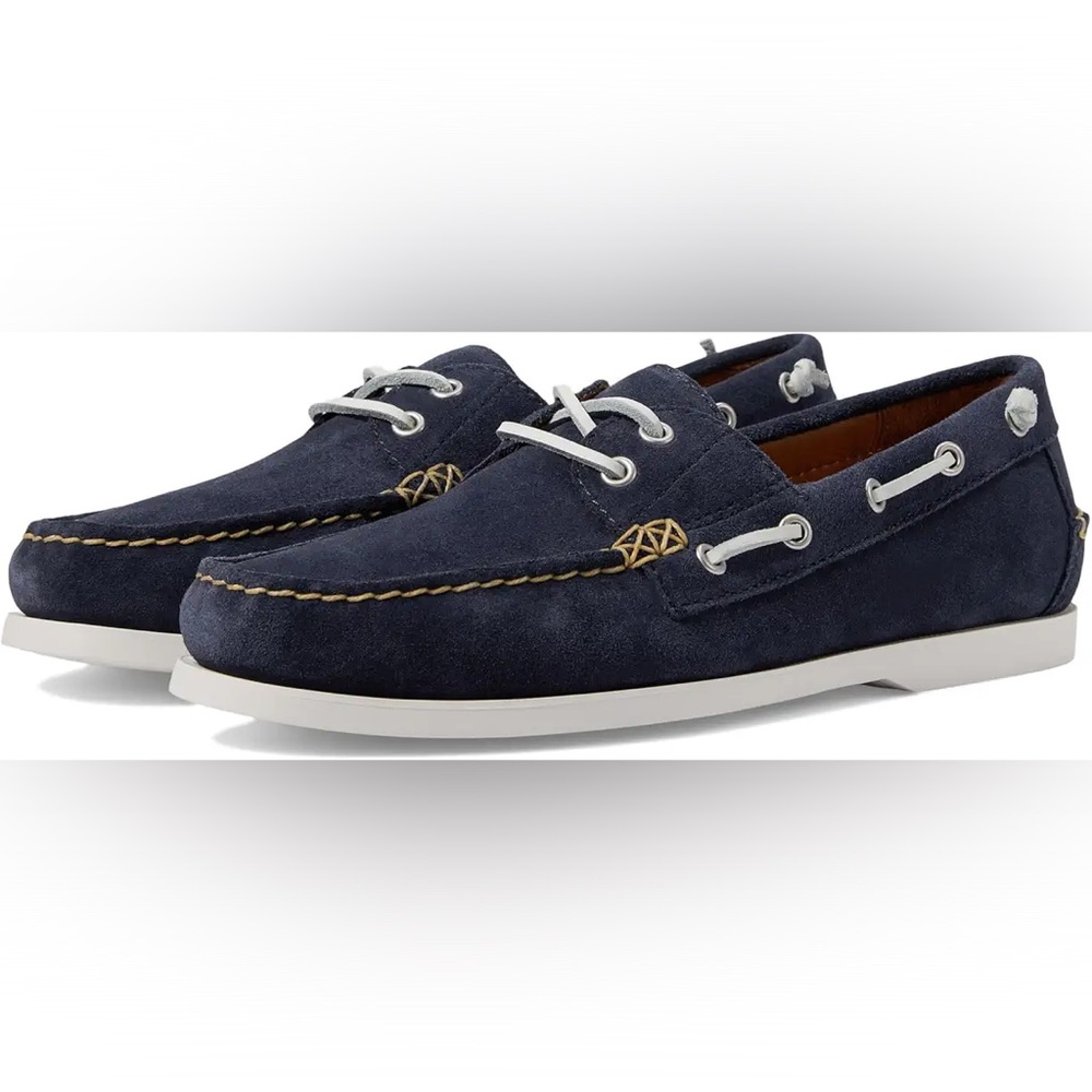 Polo by Ralph Lauren Men's Navy Boat Shoes NWOT SZ 12